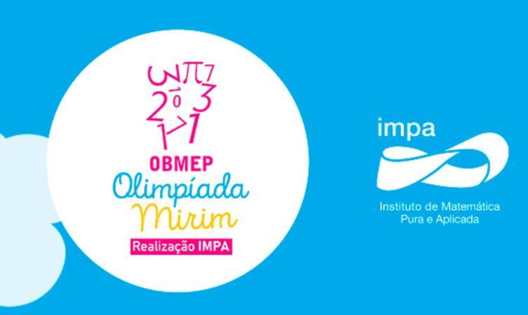 Logo da OBMEP Mirim 2025, a principal competição de matemática para crianças.